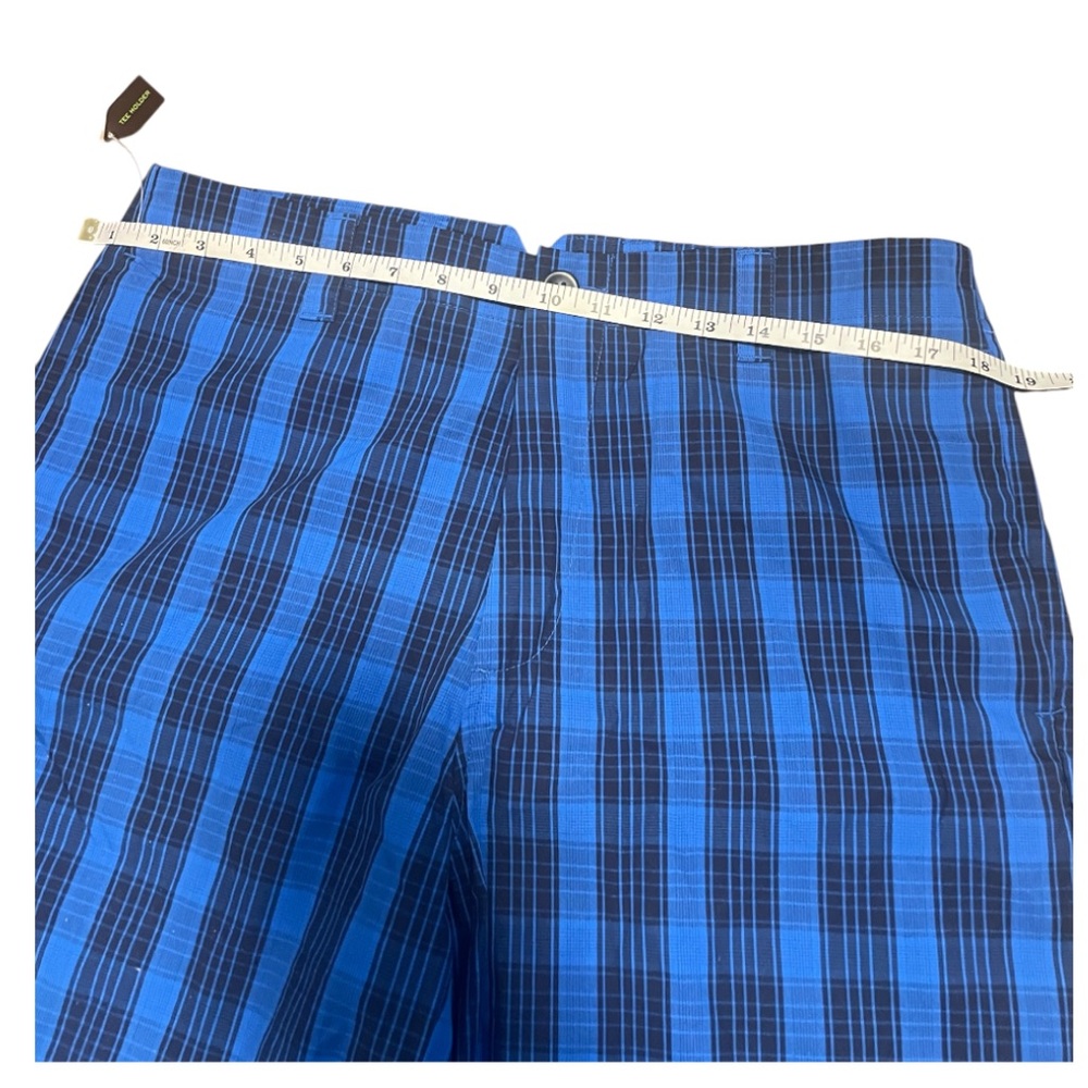 Shark Greg Norman for Tasso Elba Blue and Black Plaid Shorts - Picture 7 of 7